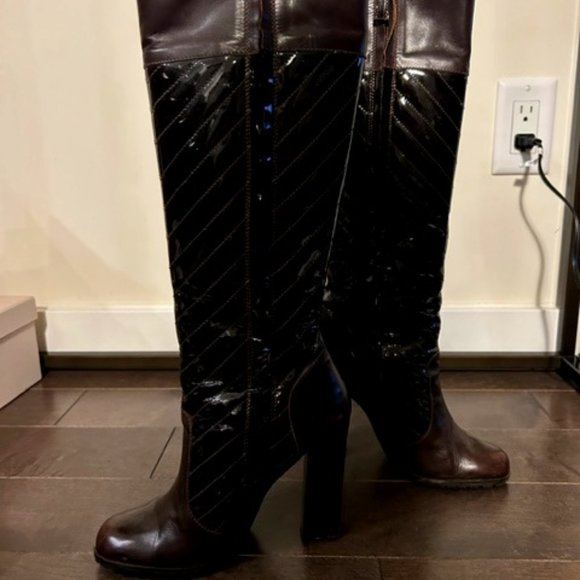 Studio Pollini Patent Boots - Picture 1 of 6